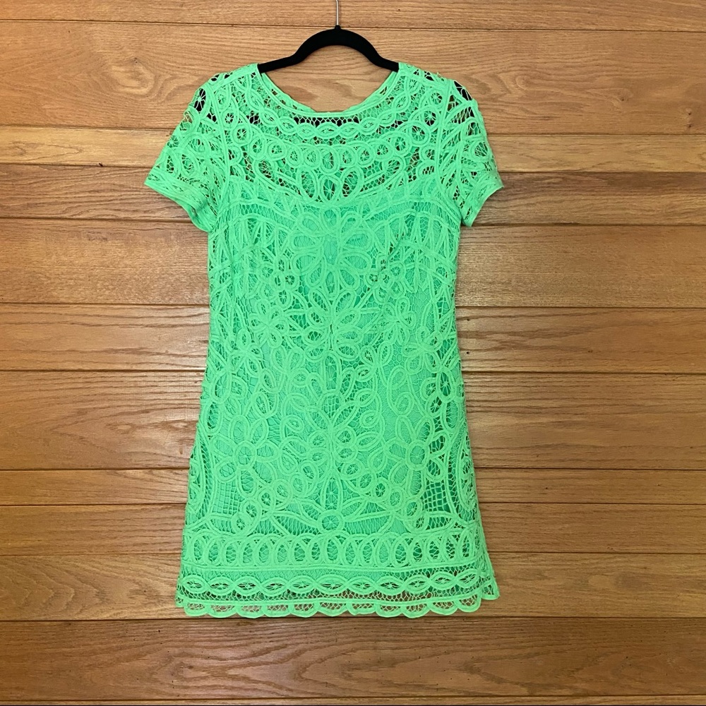 Lilly Pulitzer Kate green lace dress